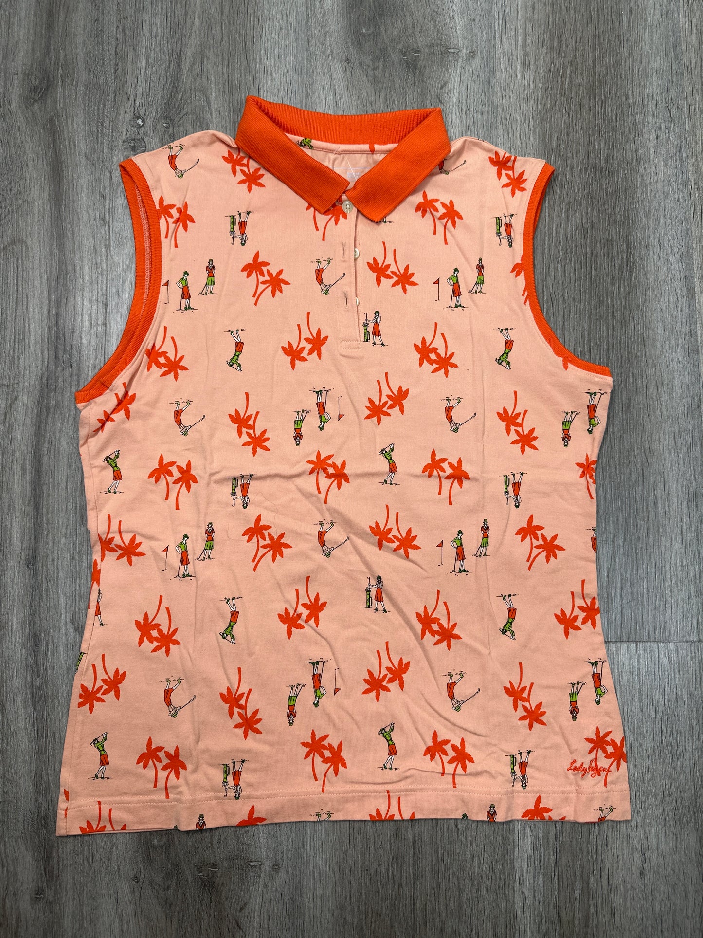 Athletic Tank Top By Lady Hagen In Orange, Size: L