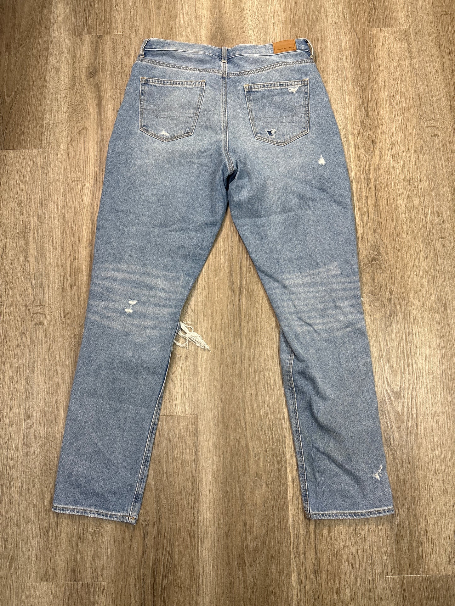 Jeans Straight By American Eagle In Blue, Size: 10l