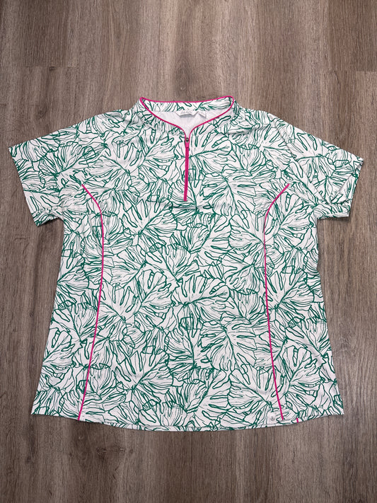 Athletic Top Short Sleeve By Lady Hagen In Green, Size: Xl