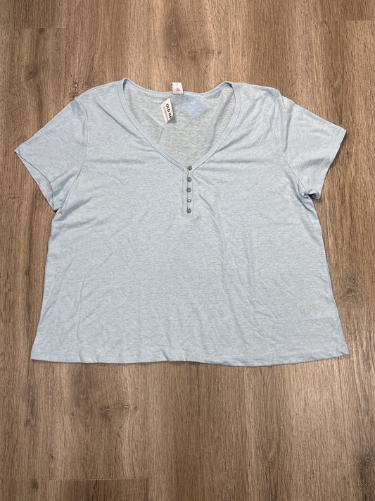 Top Short Sleeve By Old Navy In Blue, Size: L