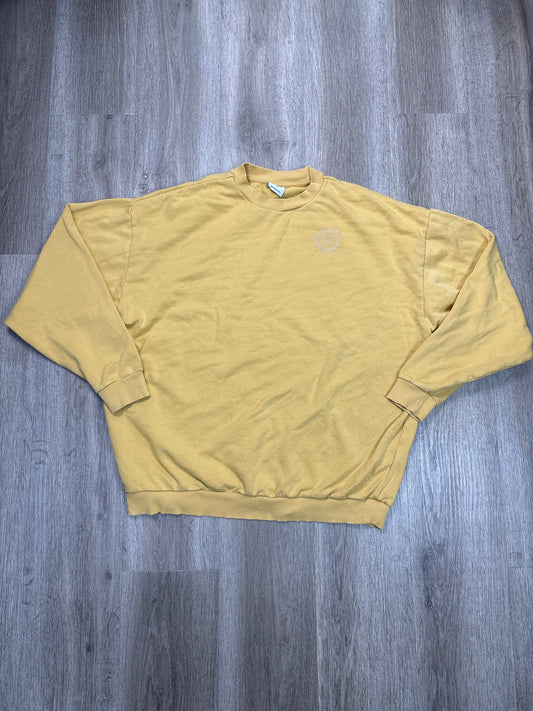 Sweatshirt Crewneck By Gym Shark In Yellow, Size: S