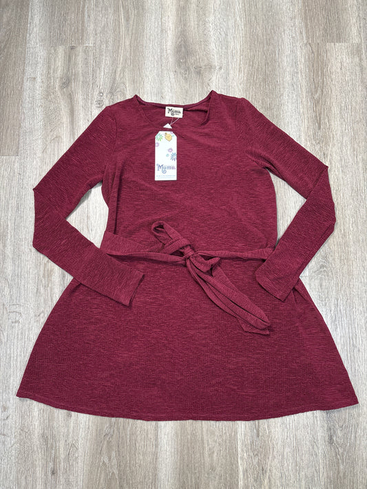 Dress Casual Short By Show Me Your Mumu In Maroon, Size: S