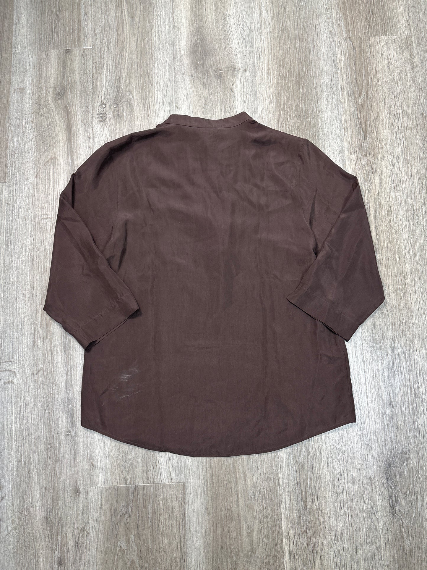 Blouse 3/4 Sleeve By Tommy Bahama In Brown, Size: S