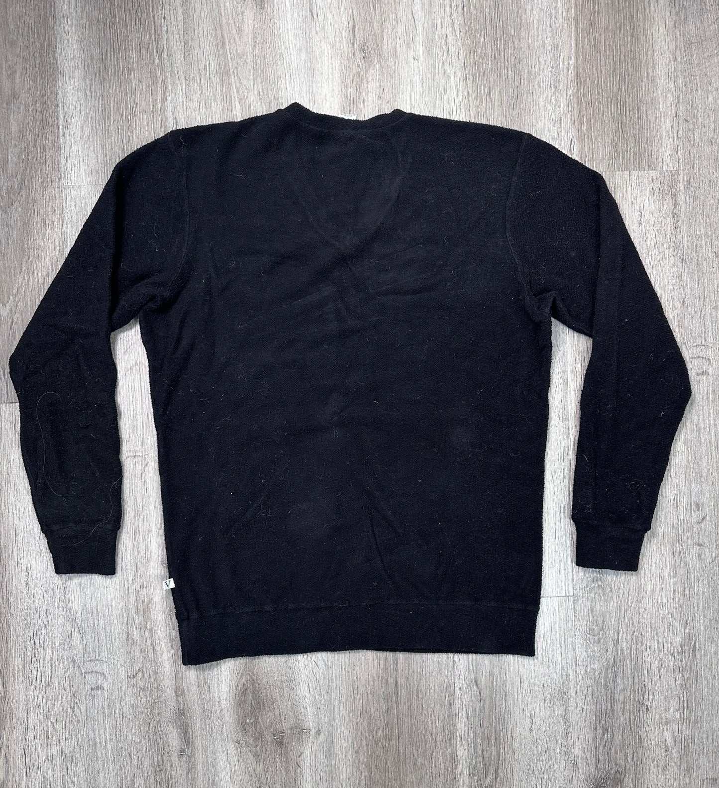 Sweatshirt Crewneck By Venley In Black, Size: L