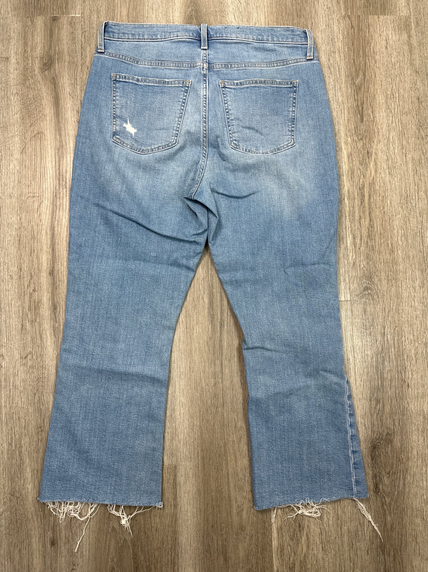 Jeans Flared By Gap In Blue Denim, Size: 14