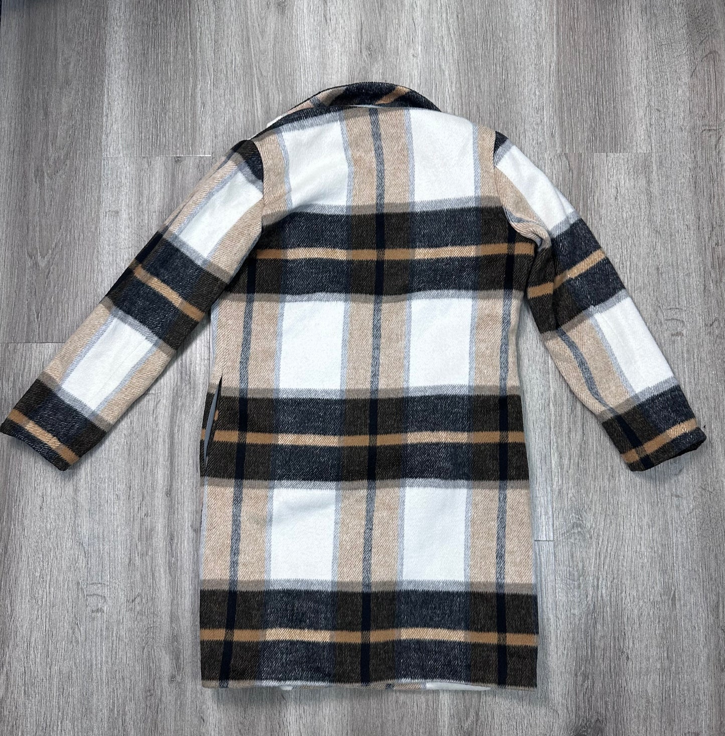 Coat Parka By Cupcakes And Cashmere In Plaid Pattern, Size: Xs