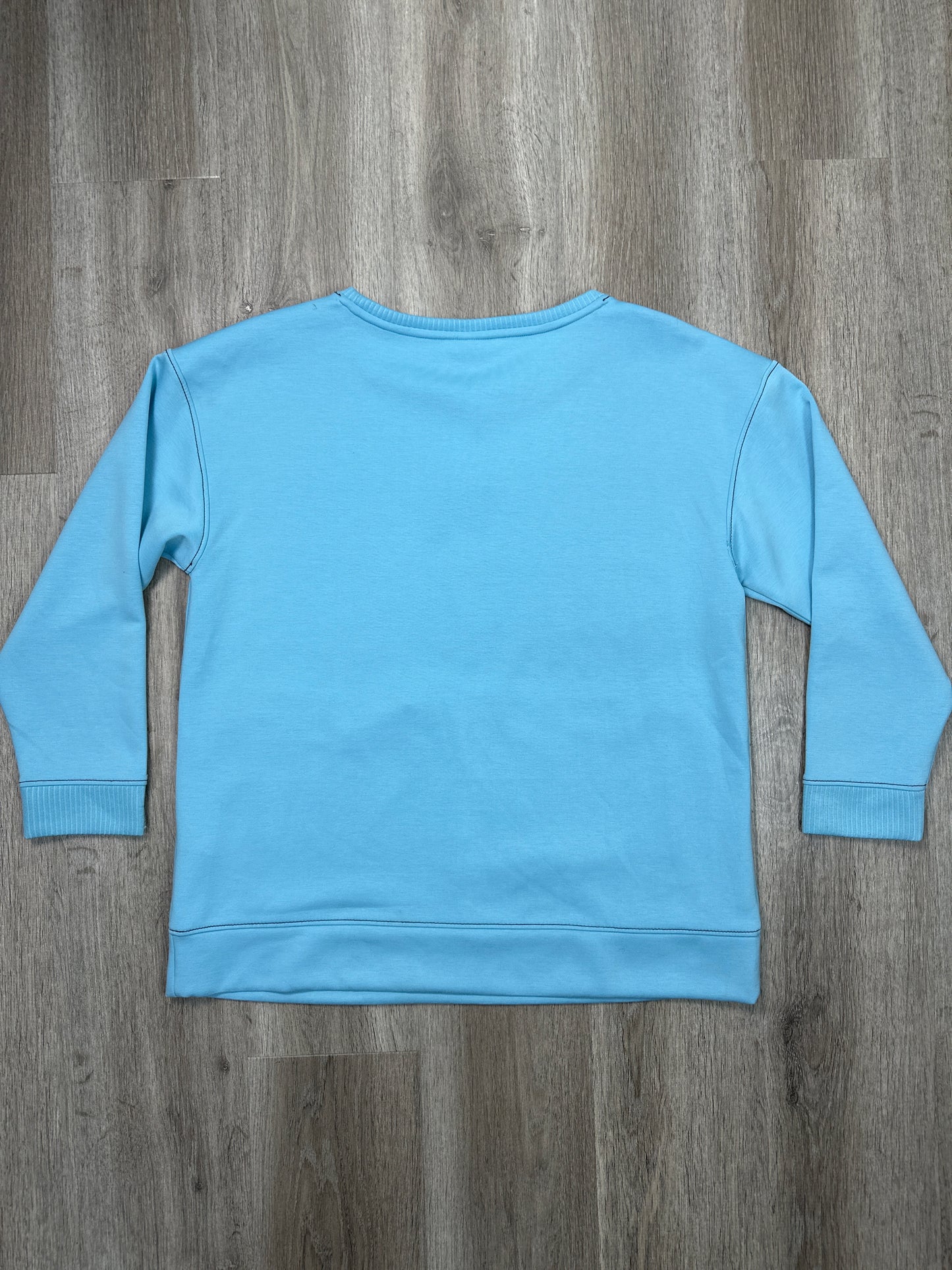 Sweatshirt Crewneck By Zenergy By Chicos In Blue, Size: L