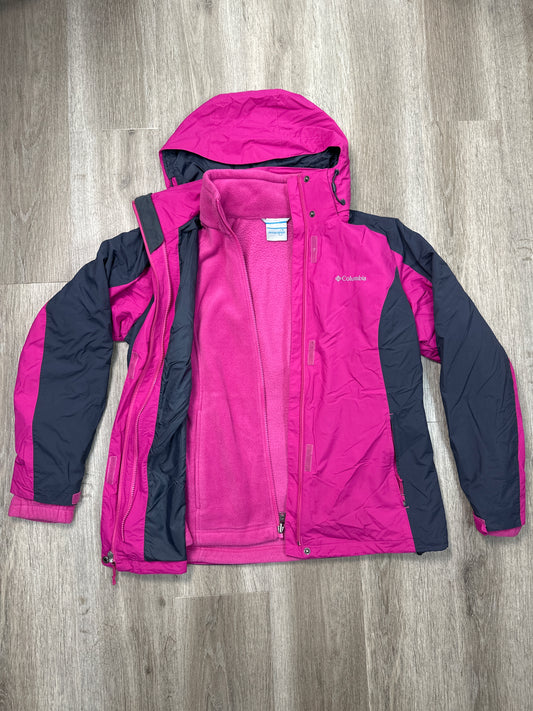 Jacket Fleece By Columbia In Pink, Size: L