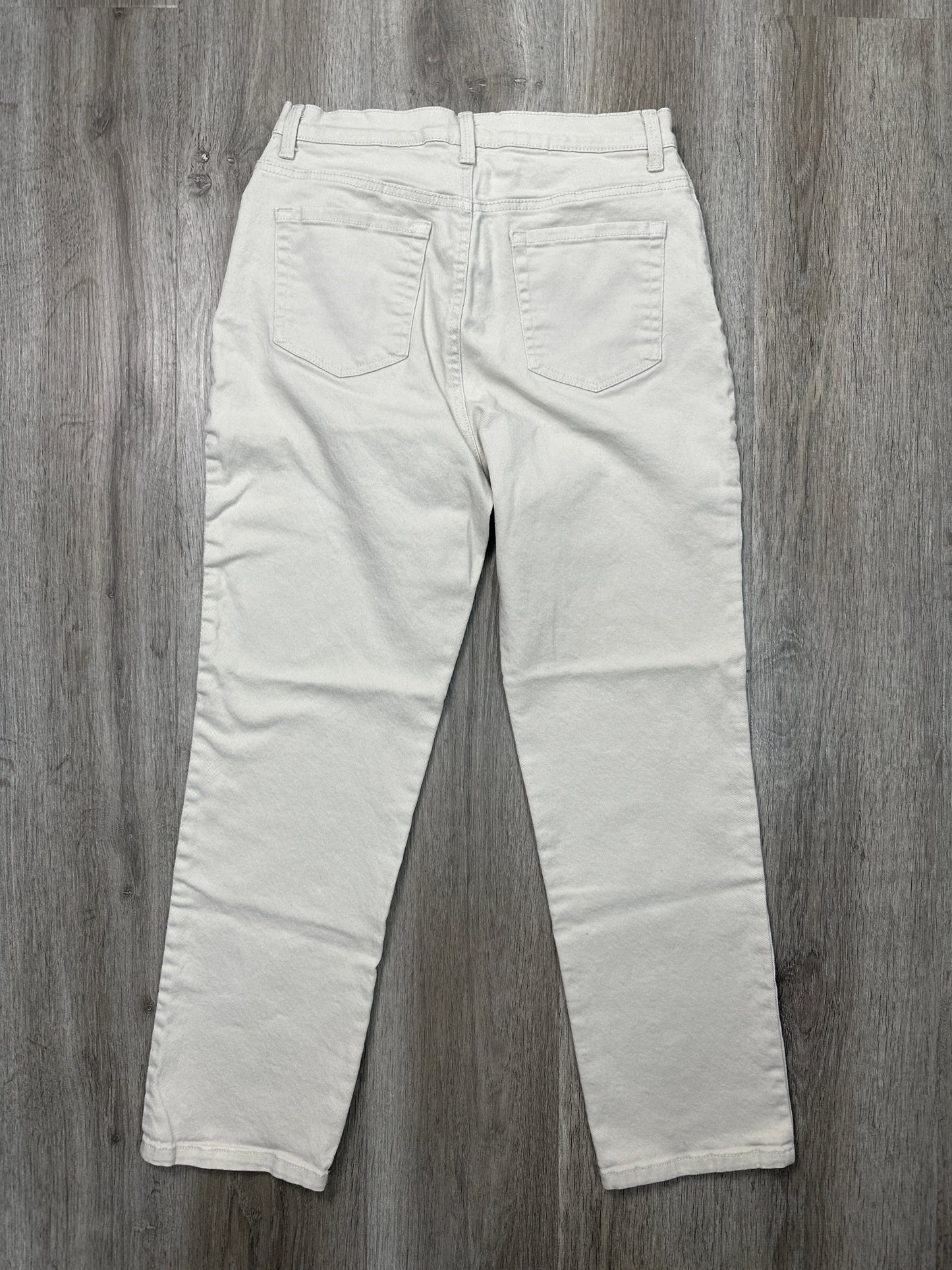 Jeans Straight By Gloria Vanderbilt In White Denim, Size: 10