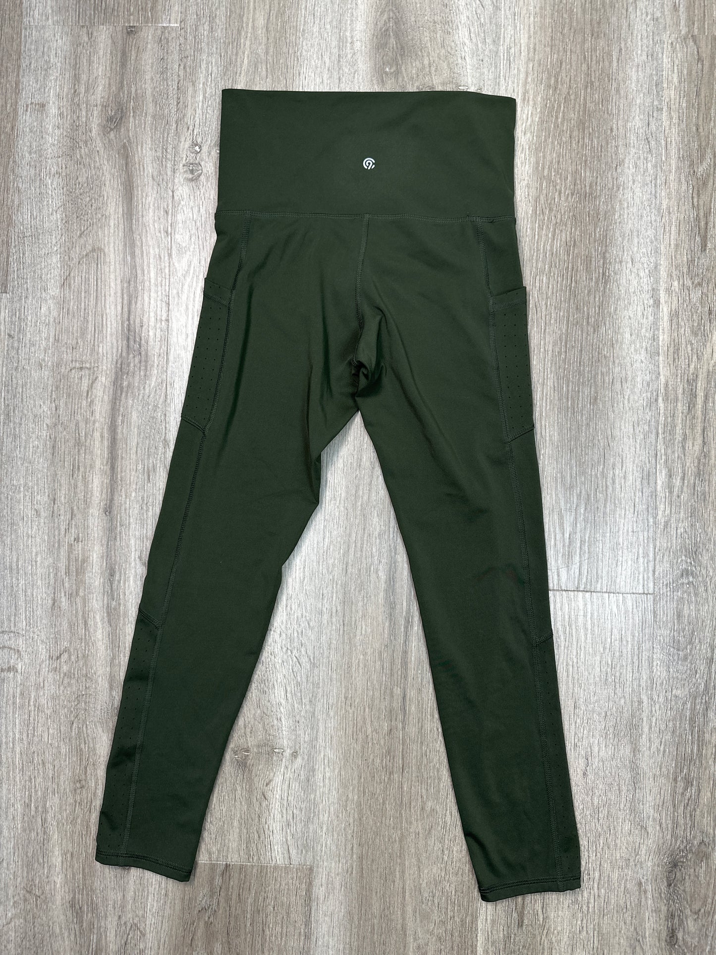 Athletic Leggings By Champion In Green, Size: S