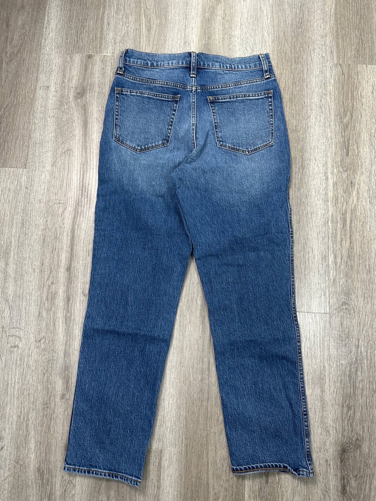 Jeans Straight By J. Crew In Blue Denim, Size: 4