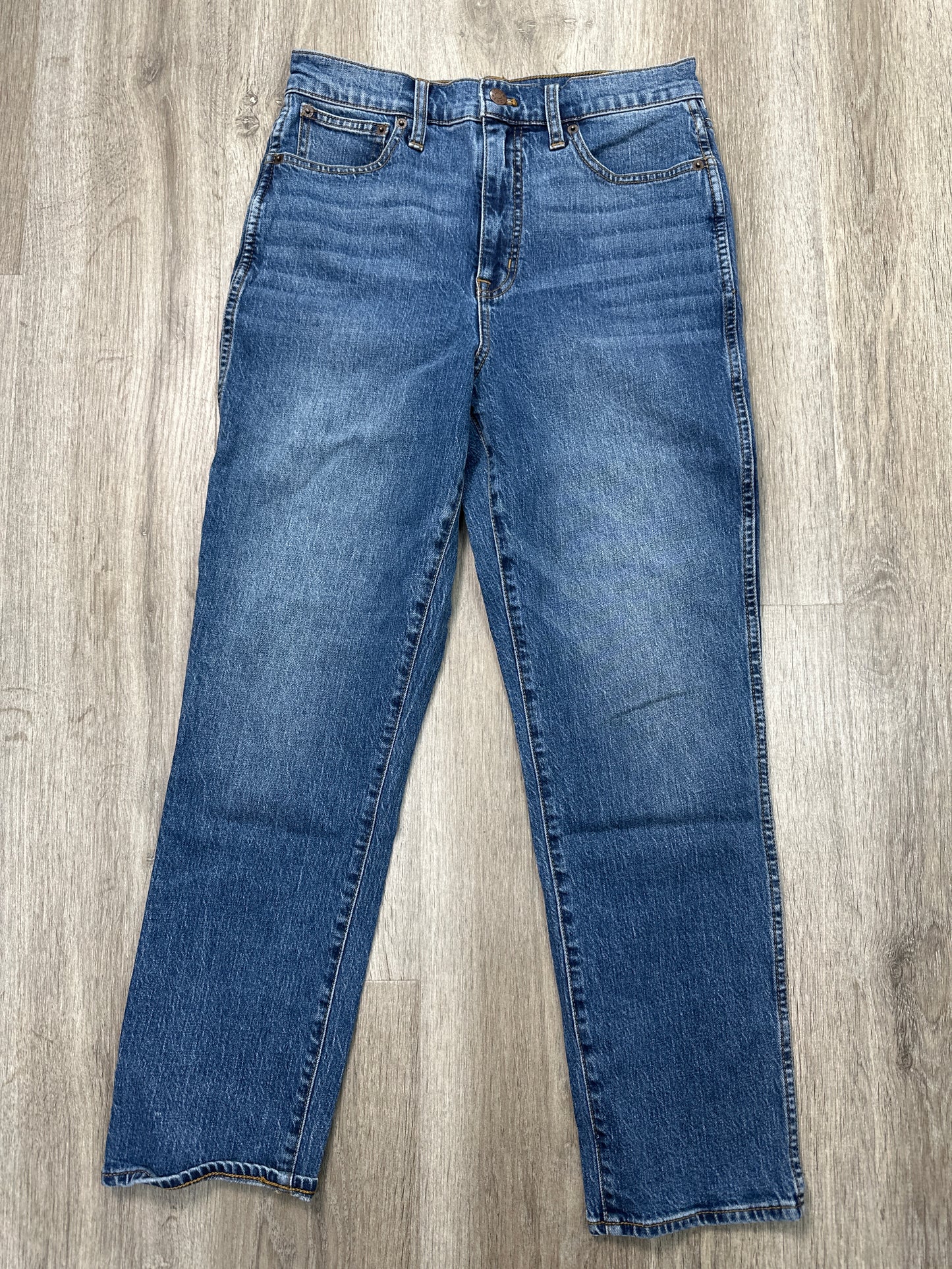 Jeans Straight By J. Crew In Blue Denim, Size: 4