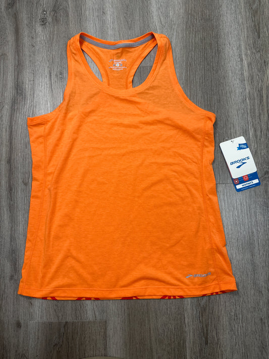 Athletic Tank Top By Brooks In Orange, Size: M