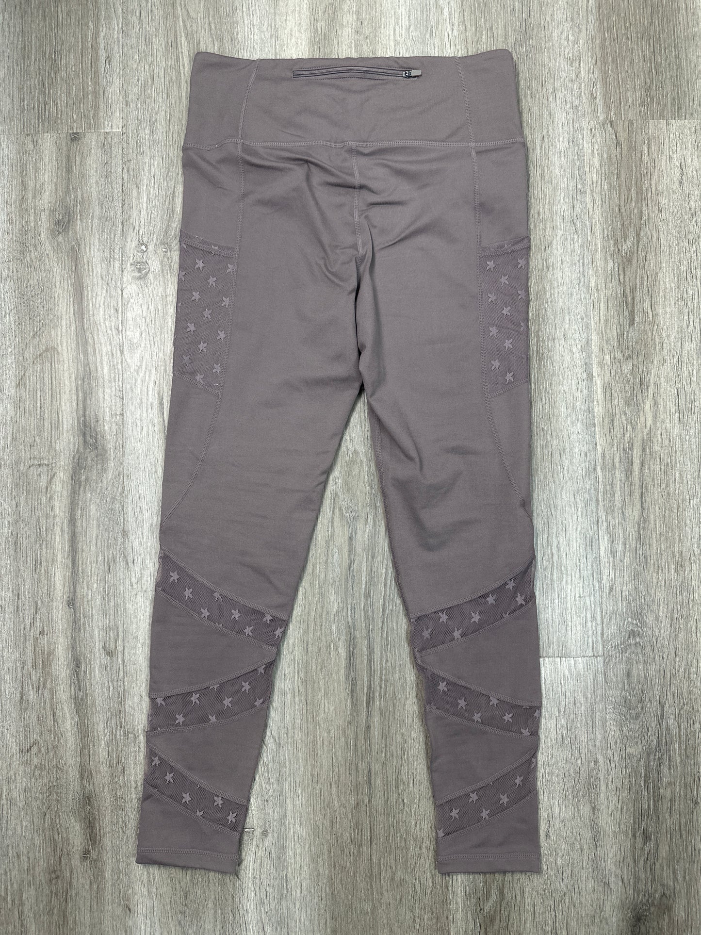 Athletic Leggings By Mono B In Brown, Size: L