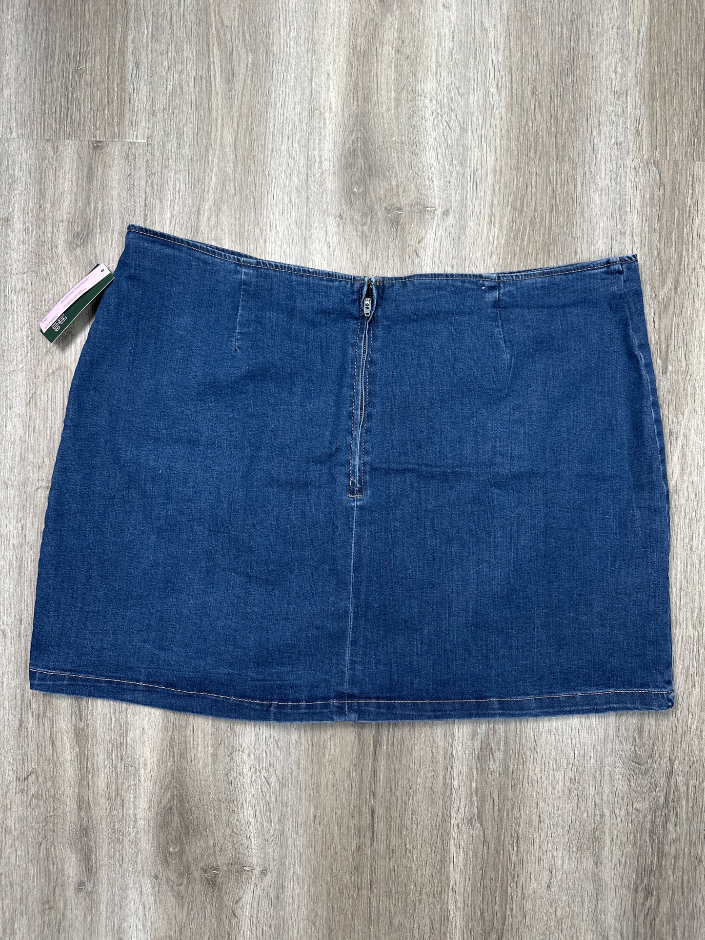 Skirt Mini & Short By Wild Fable In Blue Denim, Size: 3x