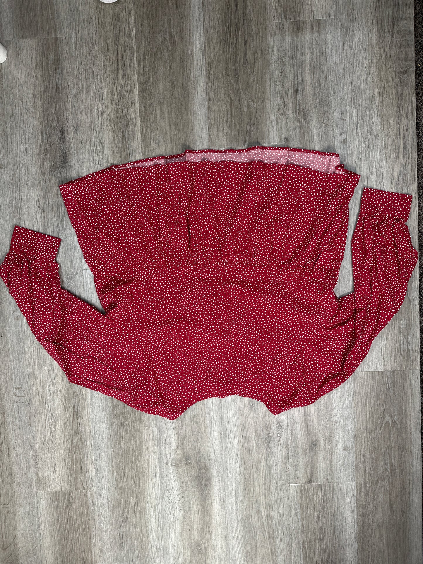 Blouse Long Sleeve By Ava & Viv In Red, Size: 2x