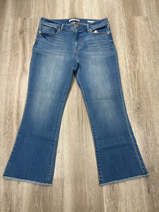 Jeans Cropped By Code Blue In Blue Denim, Size: 8