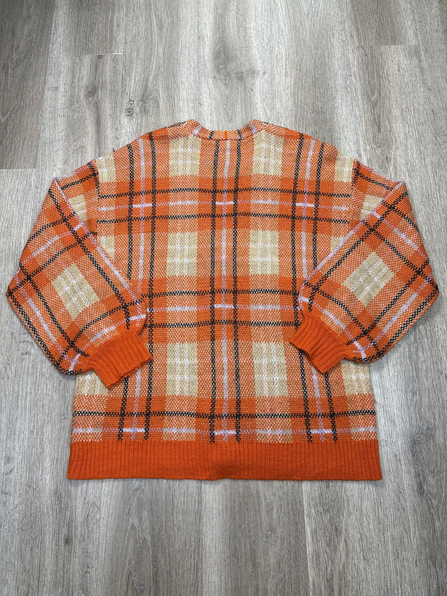 Cardigan By Forever 21 In Orange, Size: Xl