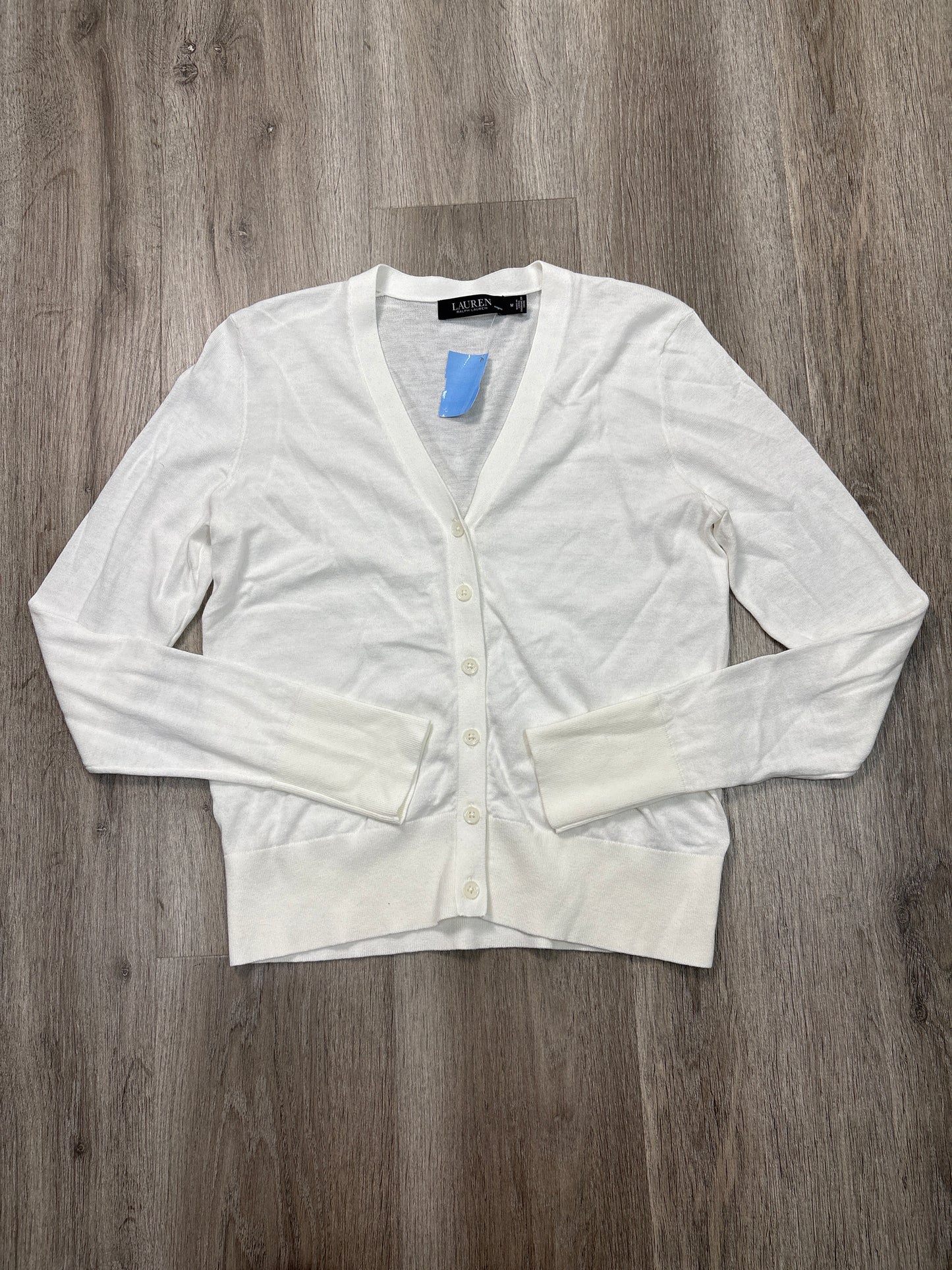 Cardigan By Lauren By Ralph Lauren In White, Size: M