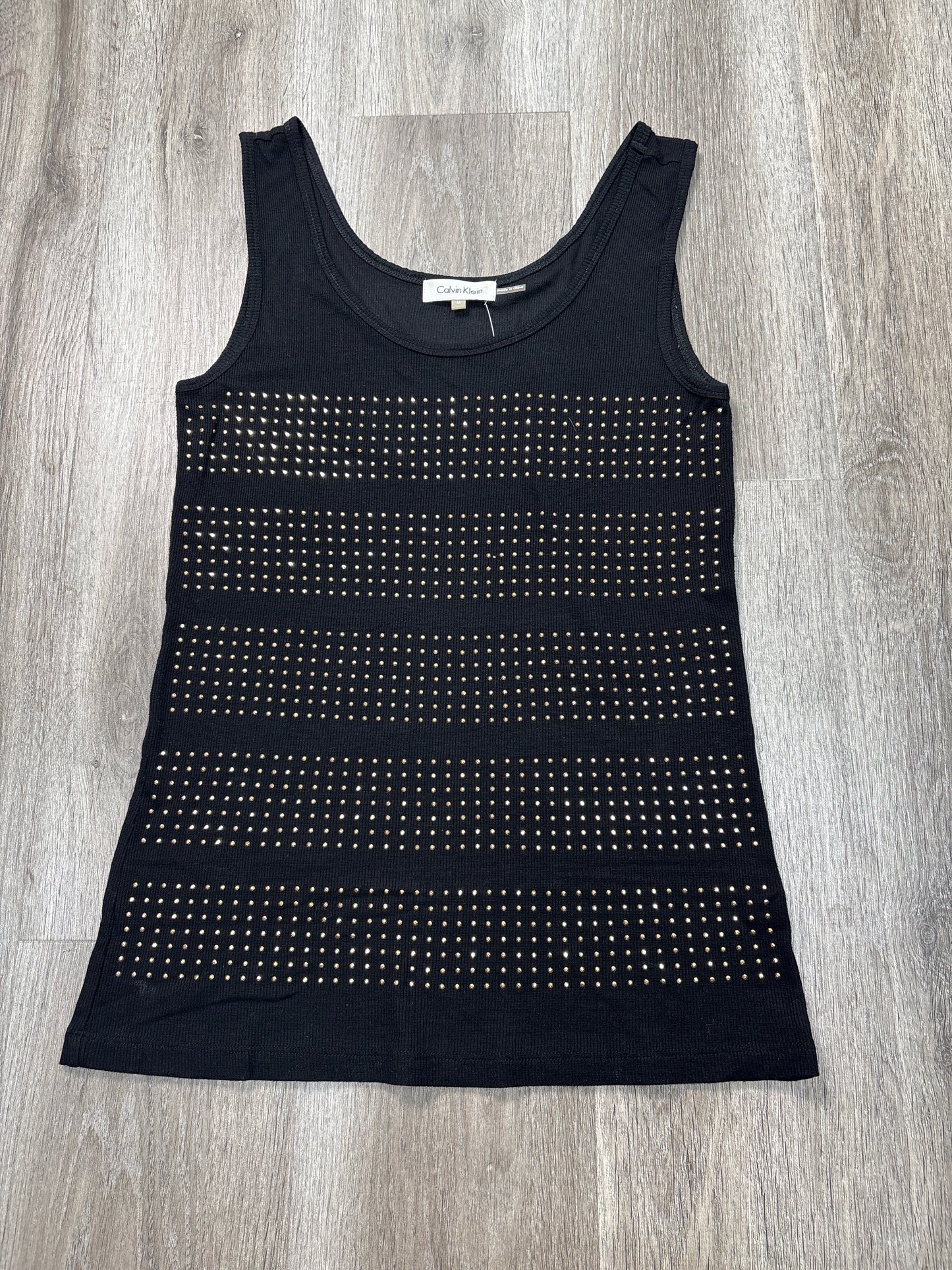 Tank Top By Calvin Klein In Black, Size: M