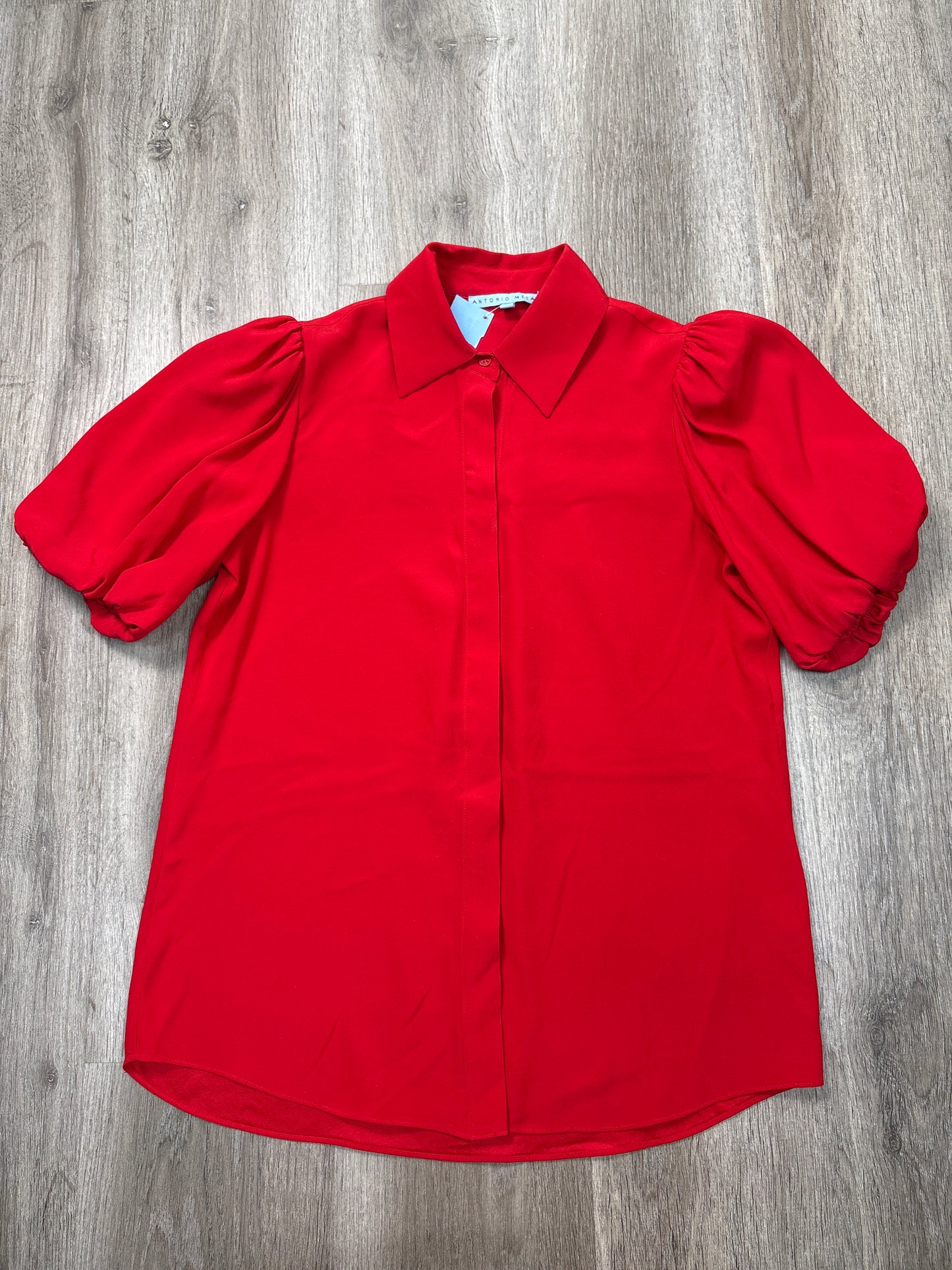 Blouse Short Sleeve By Antonio Melani In Red, Size: Xs