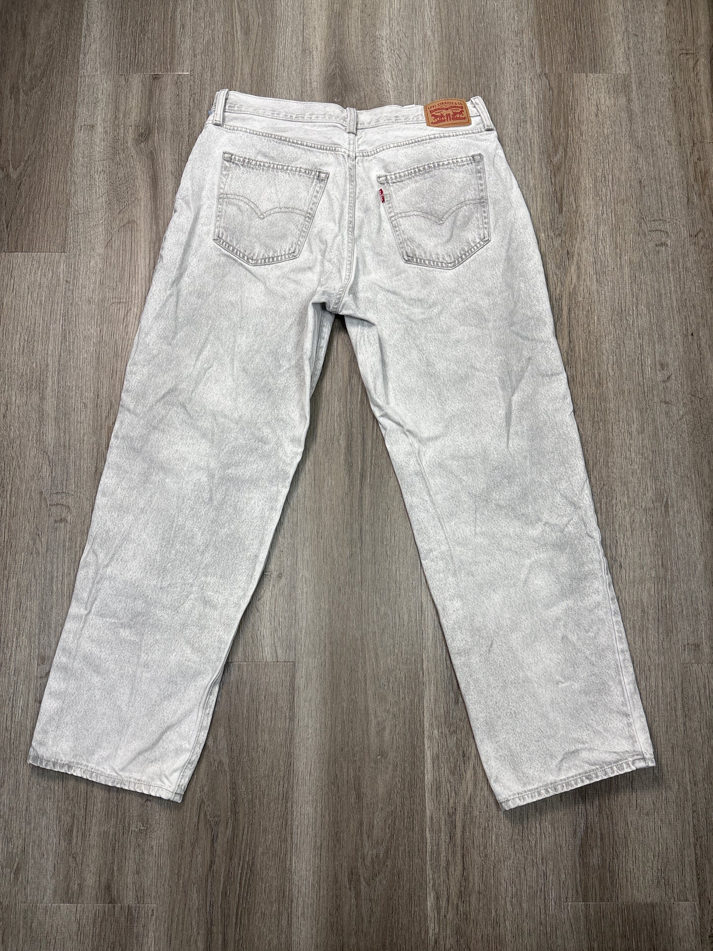 Jeans Boyfriend By Levis In Grey Denim, Size: 14