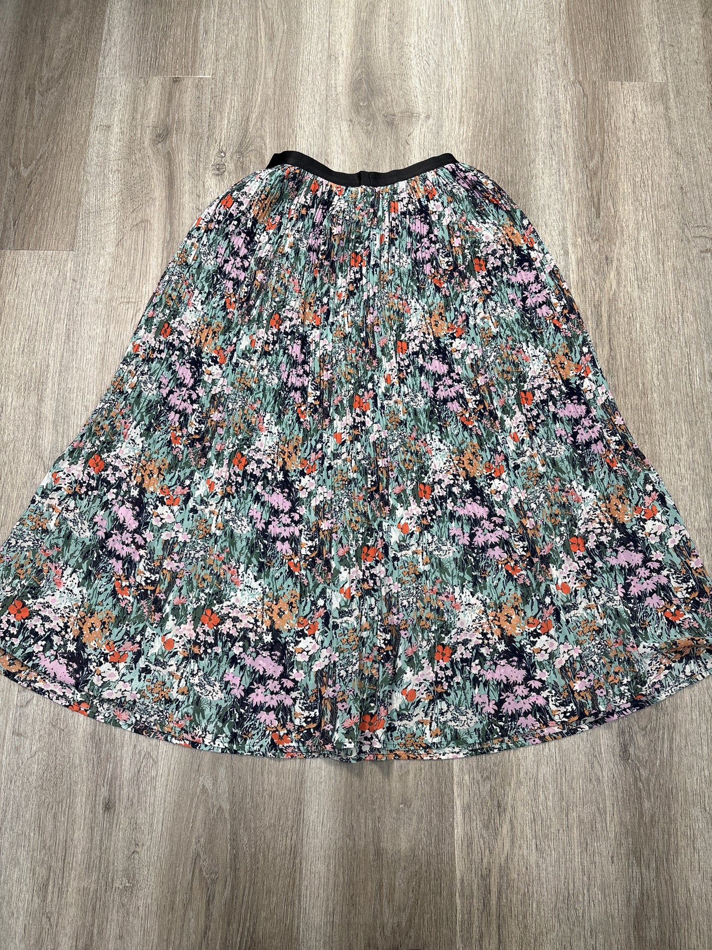 Skirt Midi By MLIY In Floral Print, Size: M