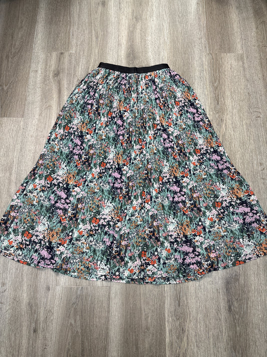 Skirt Midi By MLIY In Floral Print, Size: M