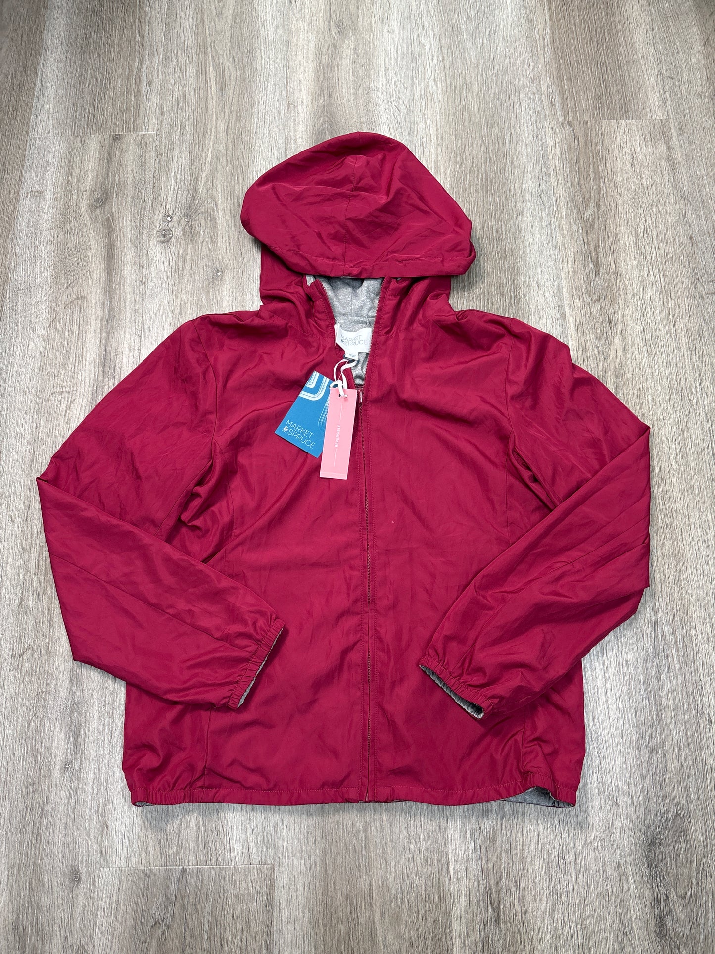 Jacket Windbreaker By Market & Spruce In Pink, Size: S