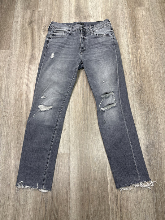 Jeans Skinny By Mother Jeans In Grey Denim, Size: 2