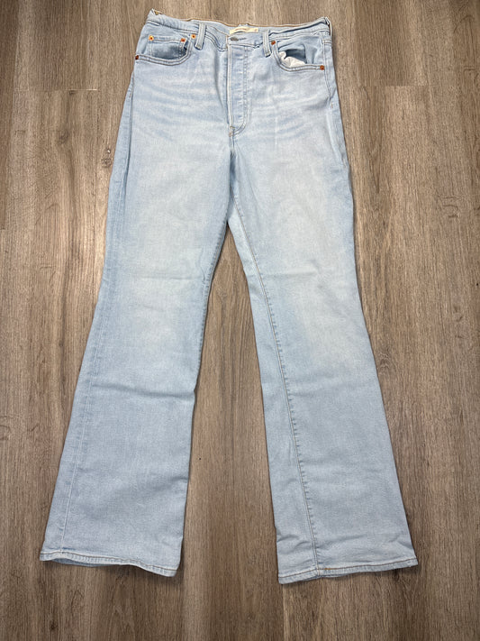 Jeans Boot Cut By Levis In Blue Denim, Size: 14