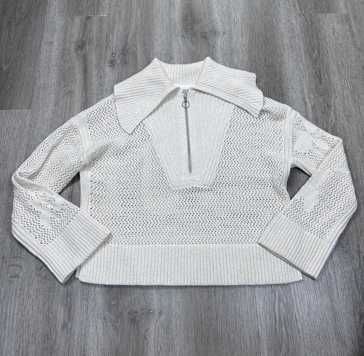 Sweater By Daily Practice By Anthropologie In White, Size: Xs