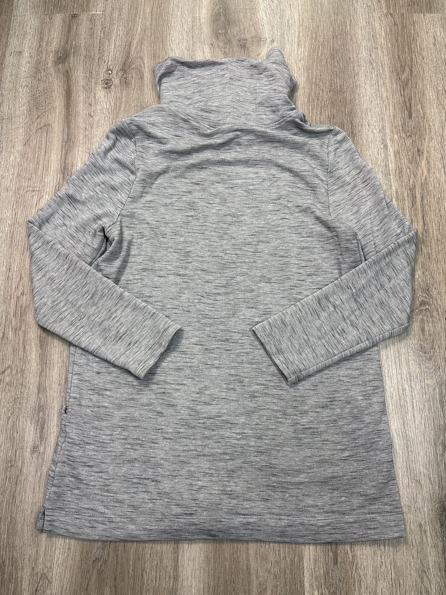 Sweatshirt Collar By Chicos In Grey, Size: S