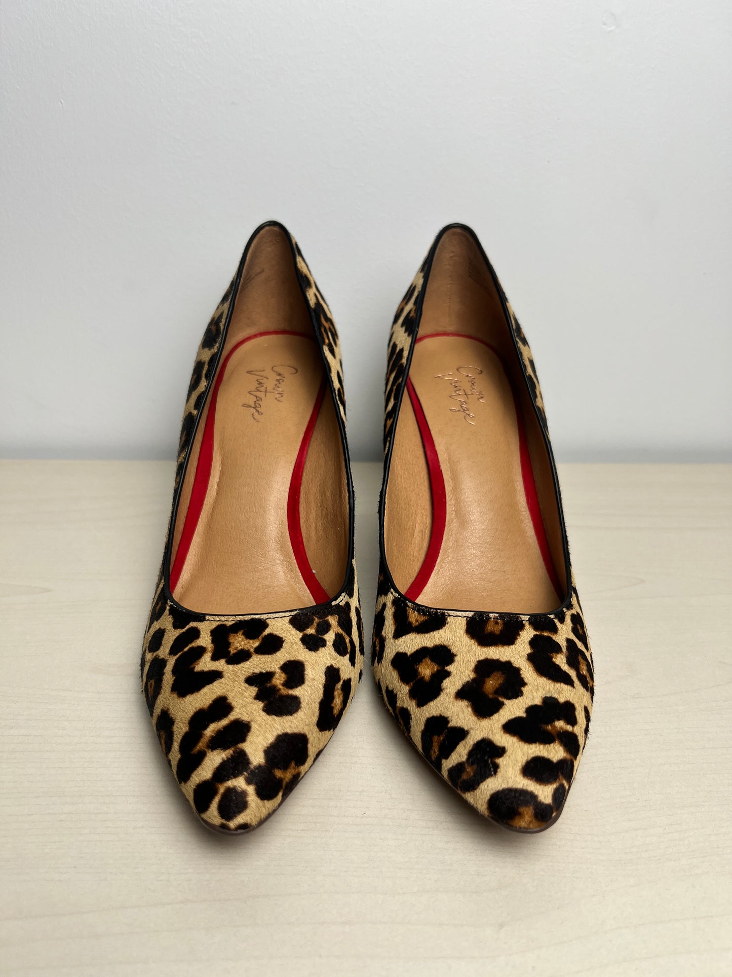 Shoes Heels Block By Crown Vintage In Leopard Print, Size: 8