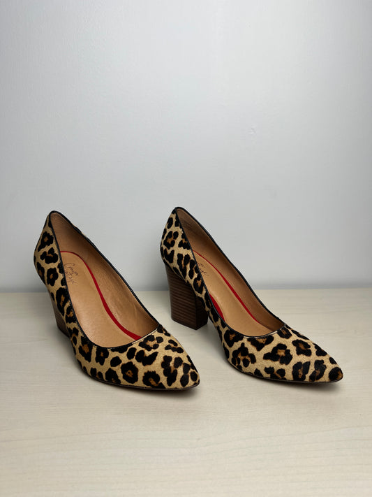 Shoes Heels Block By Crown Vintage In Leopard Print, Size: 8