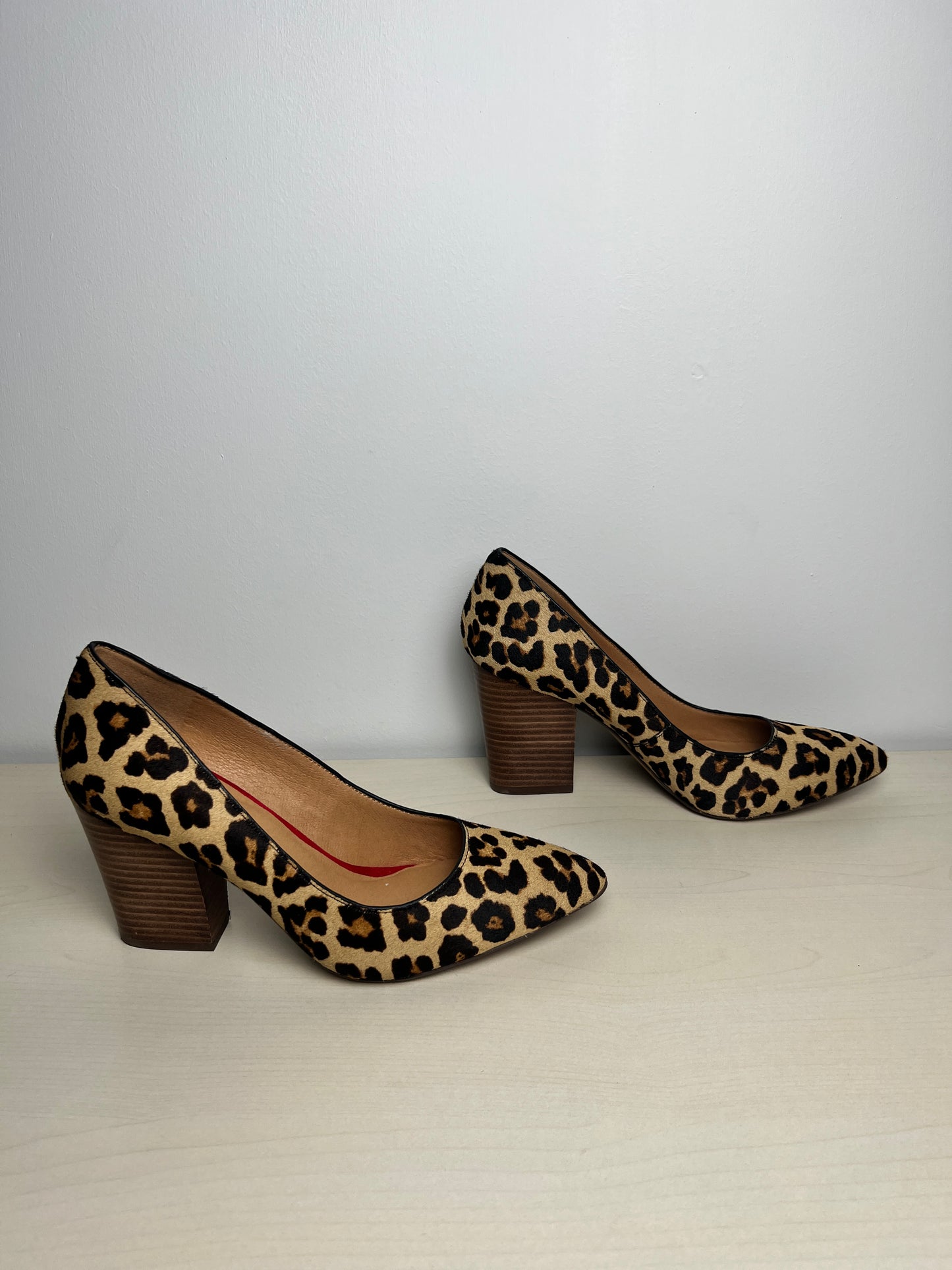 Shoes Heels Block By Crown Vintage In Leopard Print, Size: 8