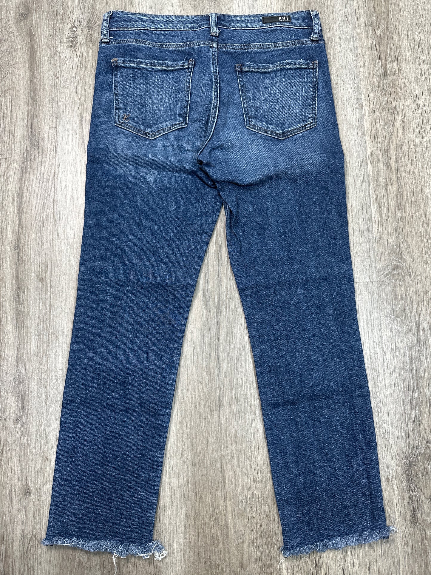 Jeans Straight By Kut In Blue Denim, Size: 2