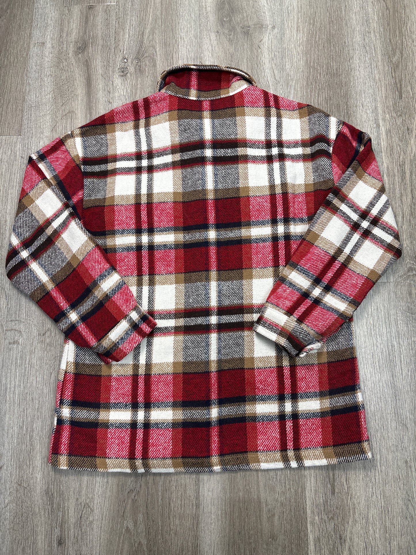 Jacket Shirt By Clothes Mentor In Plaid Pattern, Size: M