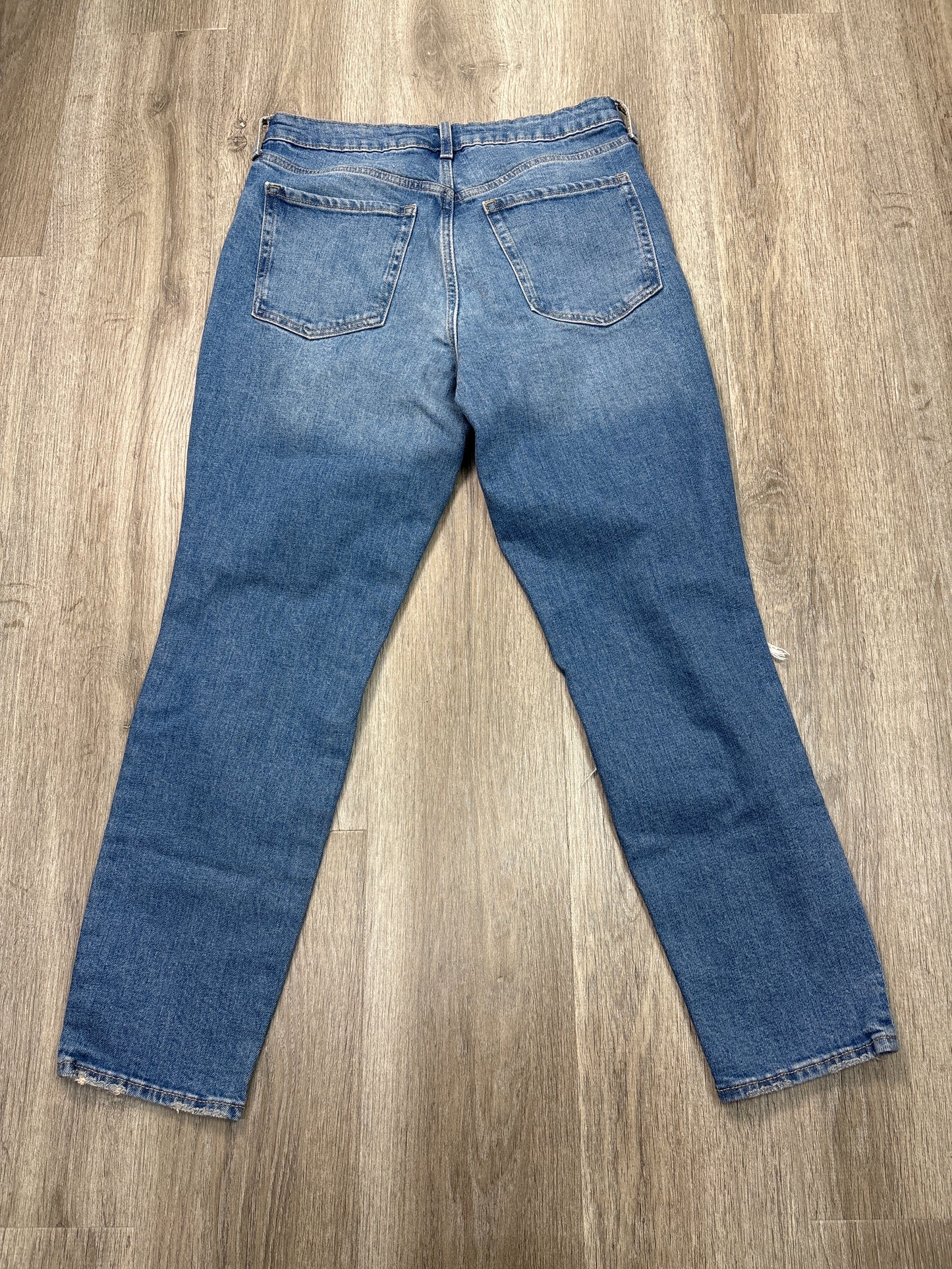 Jeans Straight By Old Navy In Blue Denim, Size: 10