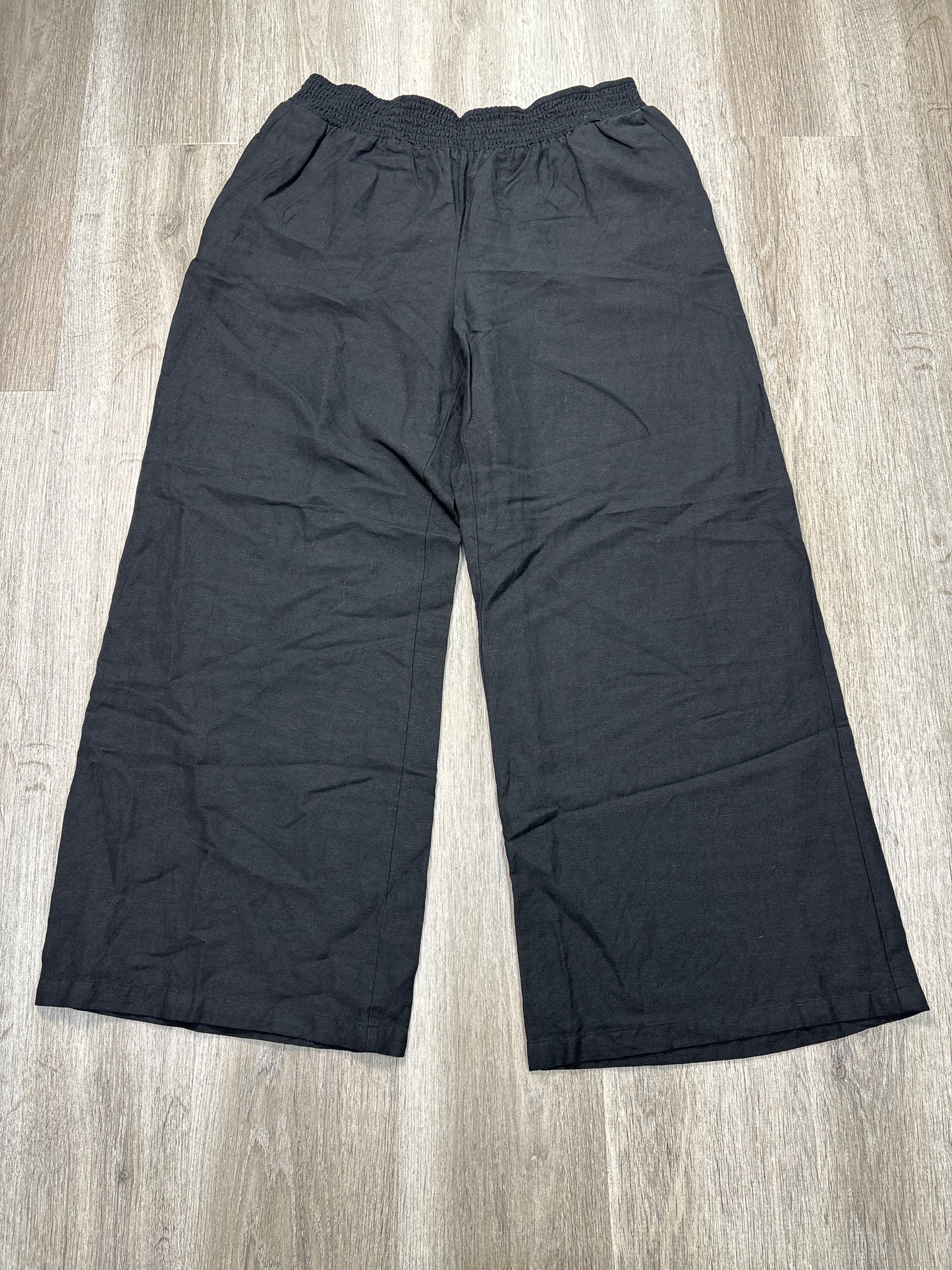 Pants Linen By A New Day In Black, Size: Xl