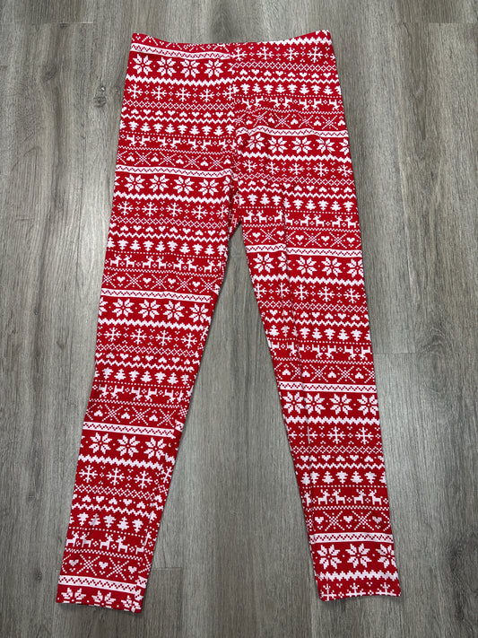 Pants Leggings By Clothes Mentor In Red, Size: L