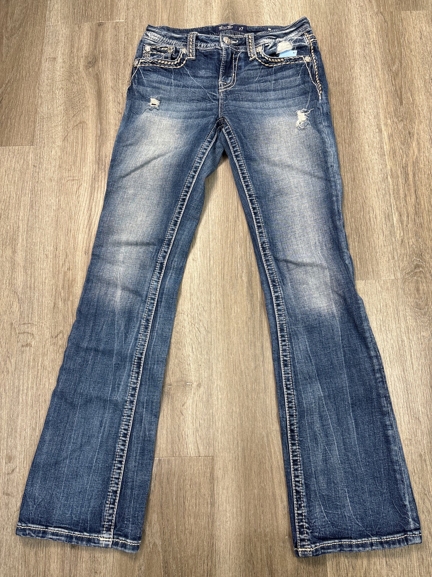 Jeans Boot Cut By Miss Me In Blue Denim, Size: 2