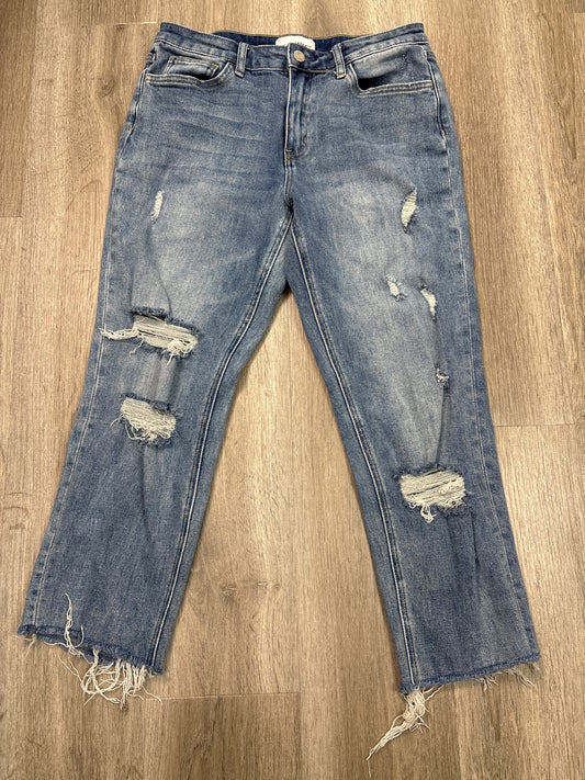 Jeans Straight By Vervet In Blue Denim, Size: 6