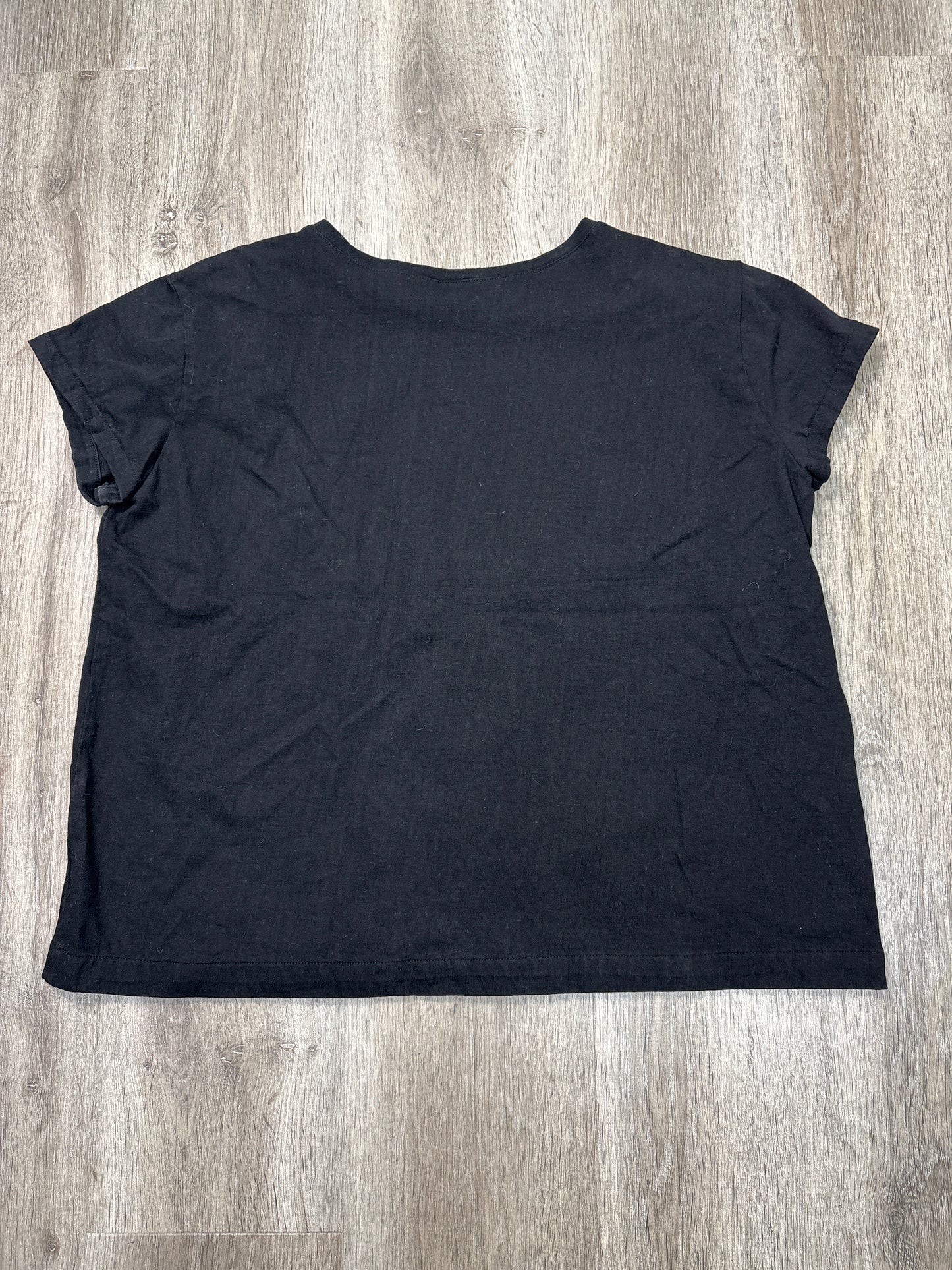 Top Short Sleeve Basic By The Tiny Closet In Black, Size: Xs