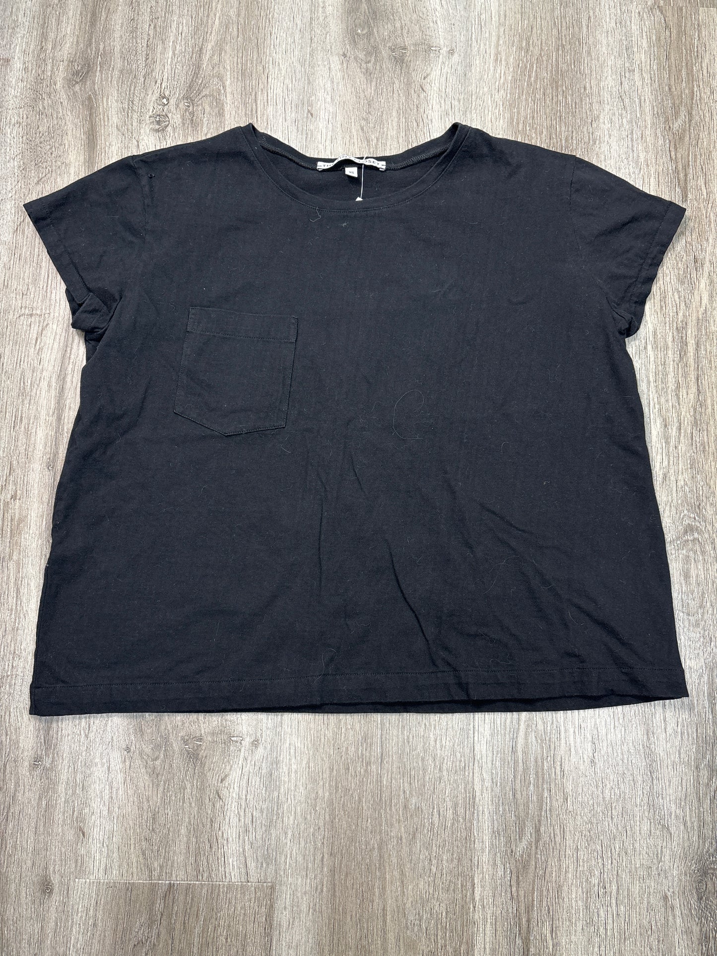 Top Short Sleeve Basic By The Tiny Closet In Black, Size: Xs