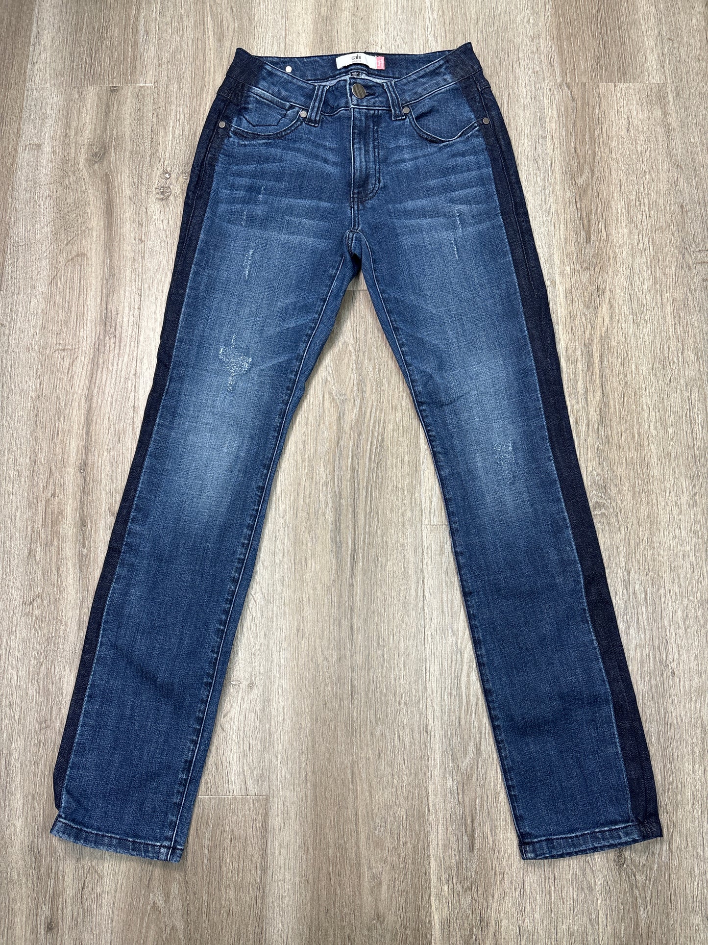 Jeans Straight By Cabi In Blue Denim, Size: 2