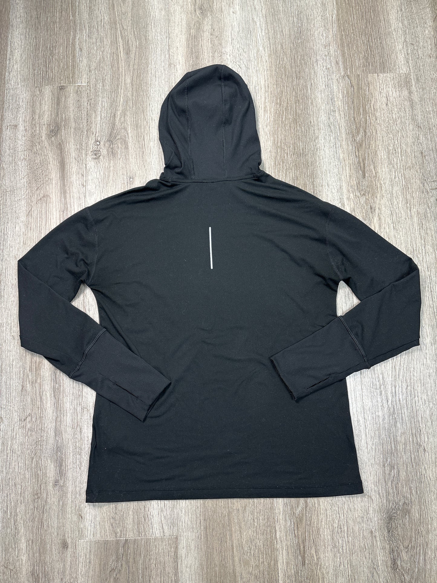 Athletic Top Long Sleeve Hoodie By Nike Apparel In Black, Size: M