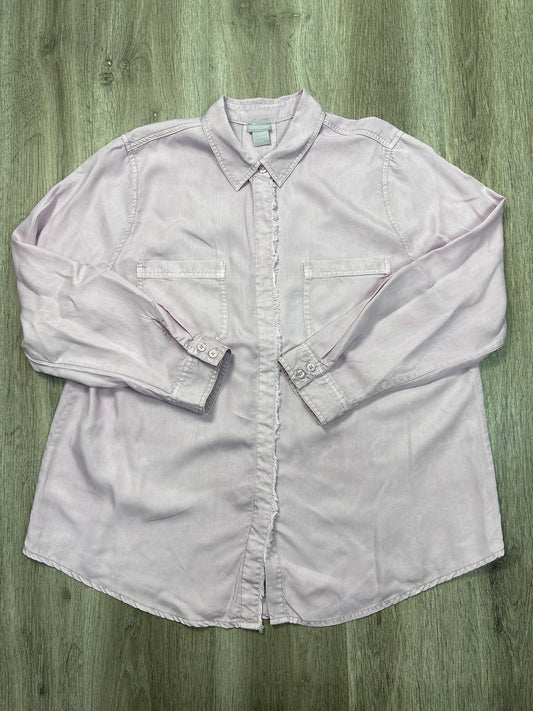 Top Long Sleeve By Chicos In Purple, Size: Xxl