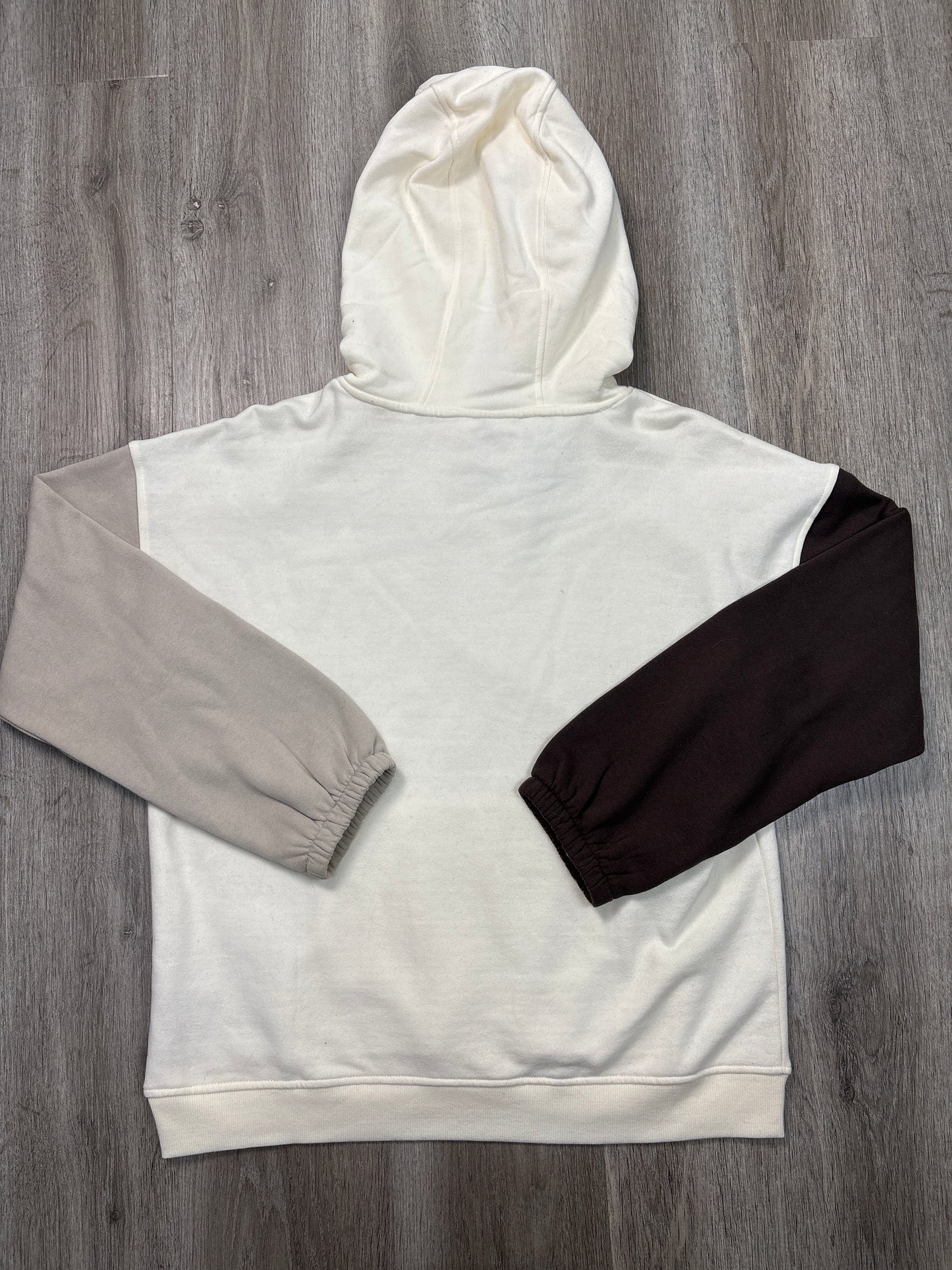 Sweatshirt Hoodie By Andrew Marc In White, Size: L