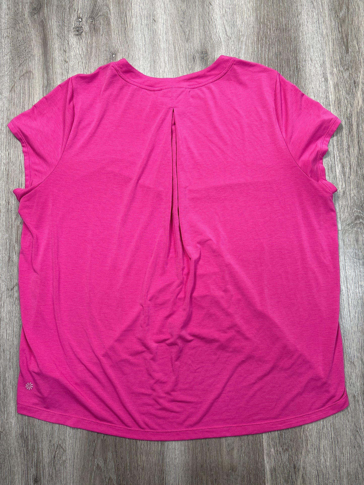 Top Short Sleeve By Athleta In Pink, Size: L